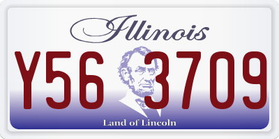 IL license plate Y563709