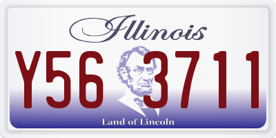 IL license plate Y563711