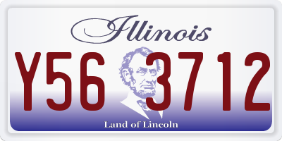 IL license plate Y563712