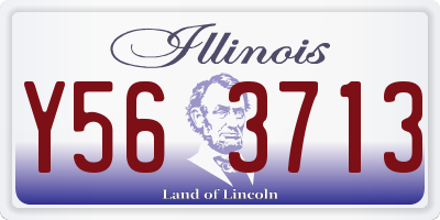 IL license plate Y563713