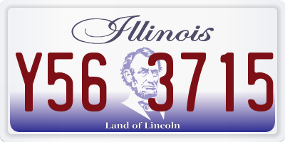 IL license plate Y563715