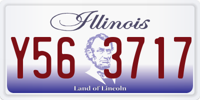 IL license plate Y563717