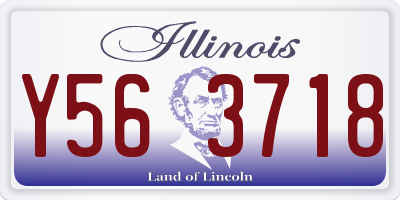 IL license plate Y563718