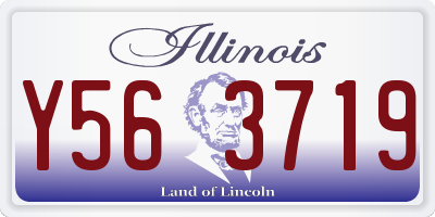 IL license plate Y563719