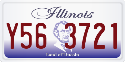 IL license plate Y563721