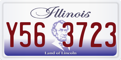 IL license plate Y563723