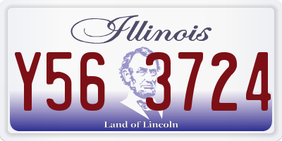 IL license plate Y563724
