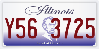 IL license plate Y563725