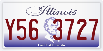 IL license plate Y563727
