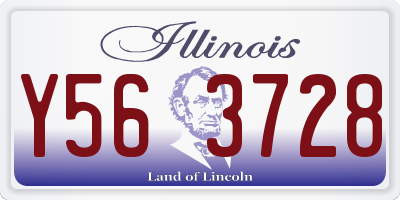 IL license plate Y563728