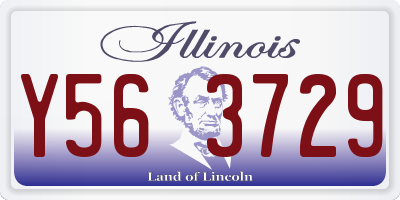 IL license plate Y563729