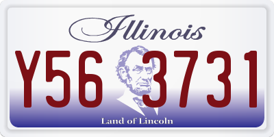 IL license plate Y563731