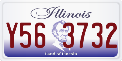 IL license plate Y563732