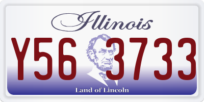 IL license plate Y563733