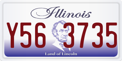 IL license plate Y563735