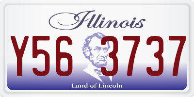 IL license plate Y563737