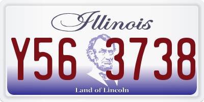 IL license plate Y563738