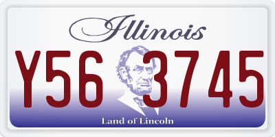 IL license plate Y563745