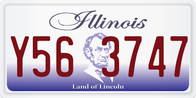 IL license plate Y563747