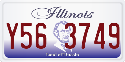 IL license plate Y563749
