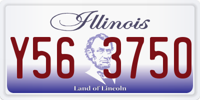 IL license plate Y563750