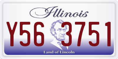 IL license plate Y563751