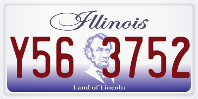 IL license plate Y563752