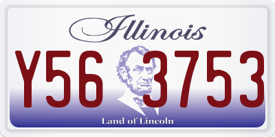 IL license plate Y563753