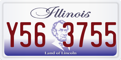 IL license plate Y563755