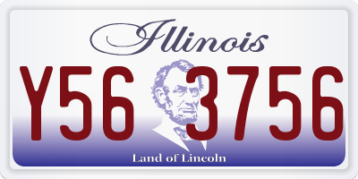 IL license plate Y563756