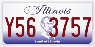 IL license plate Y563757