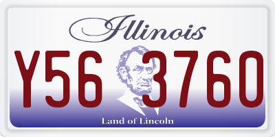 IL license plate Y563760