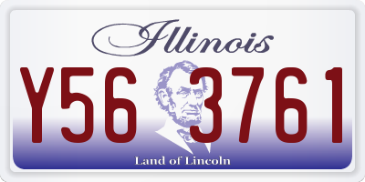 IL license plate Y563761