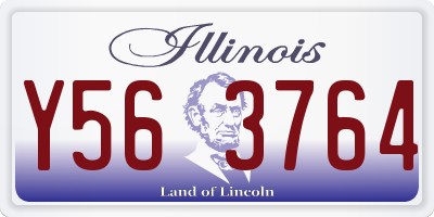 IL license plate Y563764