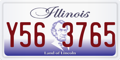 IL license plate Y563765