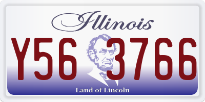 IL license plate Y563766
