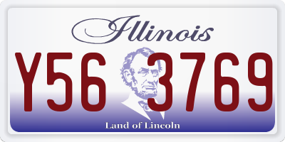 IL license plate Y563769