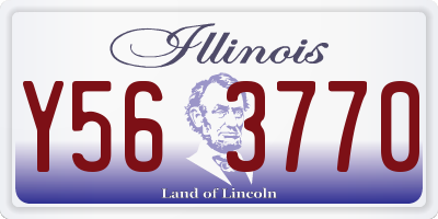 IL license plate Y563770