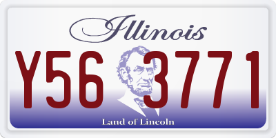 IL license plate Y563771