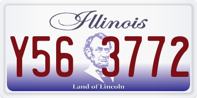 IL license plate Y563772