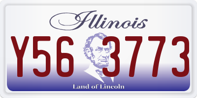 IL license plate Y563773
