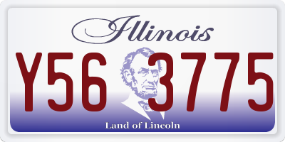IL license plate Y563775