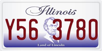 IL license plate Y563780