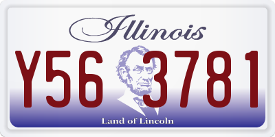 IL license plate Y563781