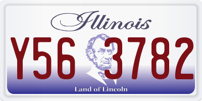 IL license plate Y563782