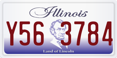 IL license plate Y563784