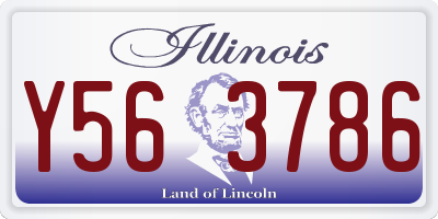 IL license plate Y563786