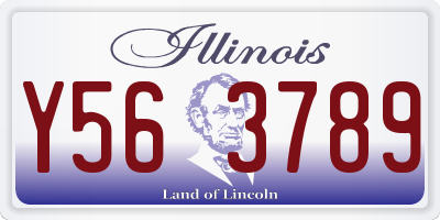 IL license plate Y563789
