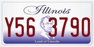 IL license plate Y563790
