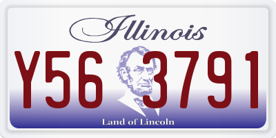 IL license plate Y563791